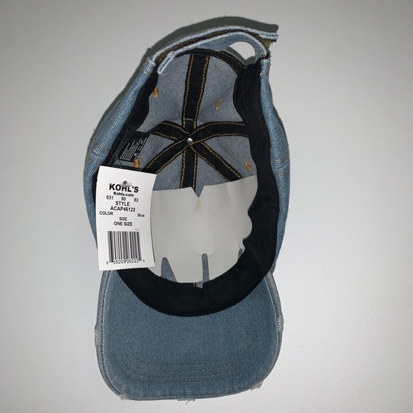 Kohl’s Distressed Denim Cap - Picture 5 of 5